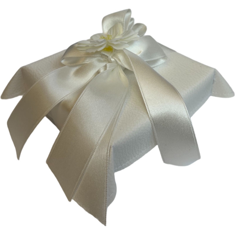 SVUOTATASCHE 10X10CM 6PZ BIANCA COPERCHIO PELLE