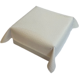 SVUOTATASCHE 8X8CM 6PZ   BIANCA COPERCHIO PELLE