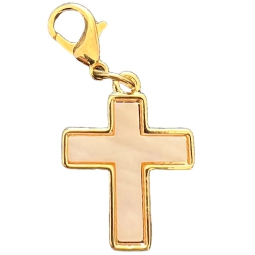 CIONDOLO CROCE 12PZ DORATO