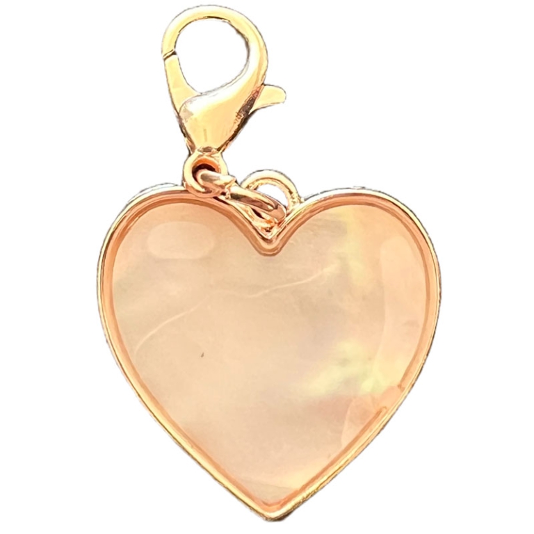 CIONDOLO CUORE 12PZ DORATO