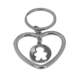 PORTACHIAVI CUORE GETTONE BIMBO 8,5CM