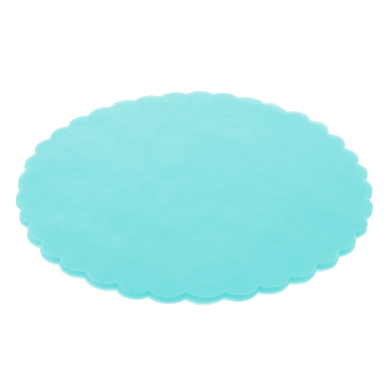 TULLE VELO FATA 100PZ    D23CM AZZURRO LUX