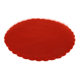 TULLE VELO FATA 100PZ    D23CM ROSSO LUX