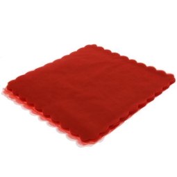 TULLE VELO FATA 100PZ    QUADRO 23CM ROSSO LUX