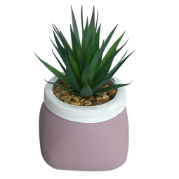 PIANTA GRASSA ARTIF.H11CM VASO LILLA K0097