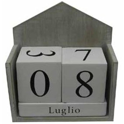 CALENDARIO L11P5,5H11,5CM LEGNO CHIARO GIFTBOX