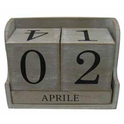 CALENDARIO L13P6,5H9,5CM LEGNO CHIARO GIFTBOX