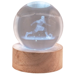 LAMPADA GLOBO D6CM CALCIATORE GIFTBOX A BATTERIA