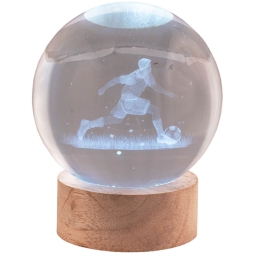 LAMPADA GLOBO D8CM CALCIATORE GIFTBOX A BATTERIA