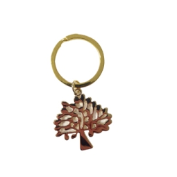 PORTACHIAVI ALBERO VITA  ORO 8CM