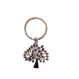 PORTACHIAVI ALBERO VITA  ACCIAIO 8CM
