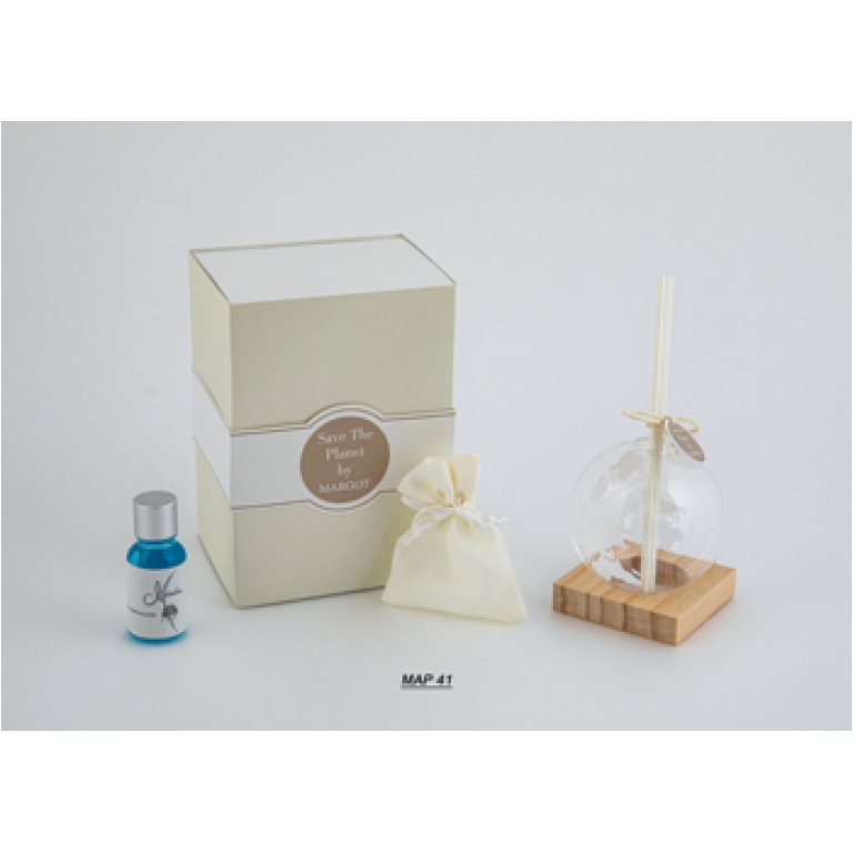 DIFFUSORE D8CM MONDO VETRO GIFTBOX