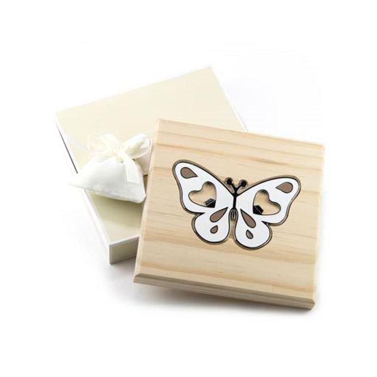 CAVATAPPI SOTTOPENTOLA   LEGNO FARFALLA 15X15CM