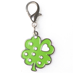 CIONDOLO QUADRIFOGLIO VERDE 4,5CM