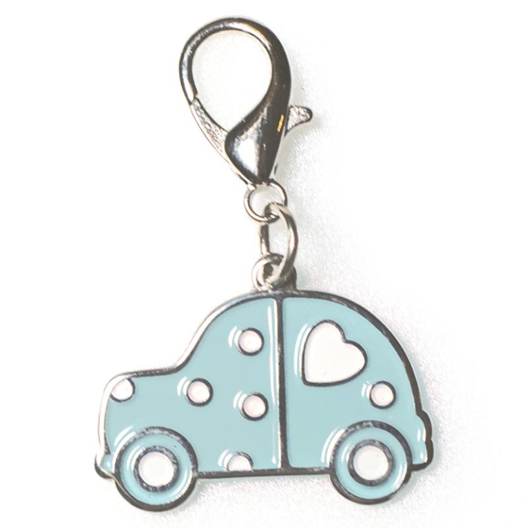 CIONDOLO AUTO BLU        4,5CM