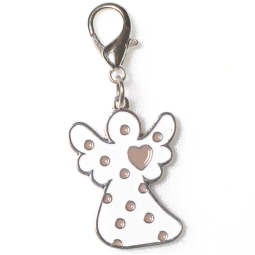 CIONDOLO ANGELO BIANCO   4,5CM