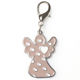 CIONDOLO ANGELO BEIGE    4,5CM