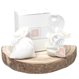 CLESSIDRA CON ROSA 12,5CM CON GIFTBOX