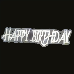 SCRITTA LED HAPPY BIRTHDAY 45X12CM