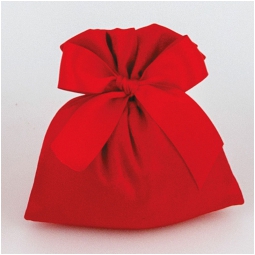SACCHETTO 14X12CM PIATTO ROSSO 10PZ