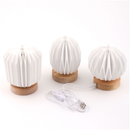 LAMPADA LED 10X13CM BASE LEGNO SOGGETTI ASSORTITI