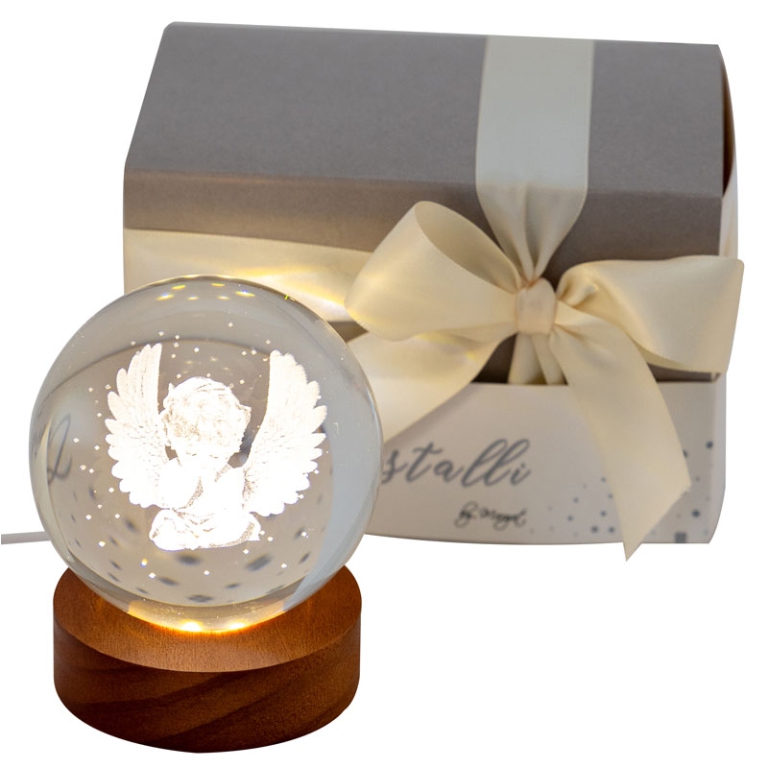 SFERA LUMINOSA D8CM ANGELO CAVO GIFTBOX