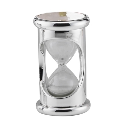 CLESSIDRA 2 MINUTI D5X8,5CM VETRO METALLO