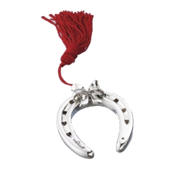 FERRO DI CAVALLO H1,5CM  CON NAPPINA ROSSA