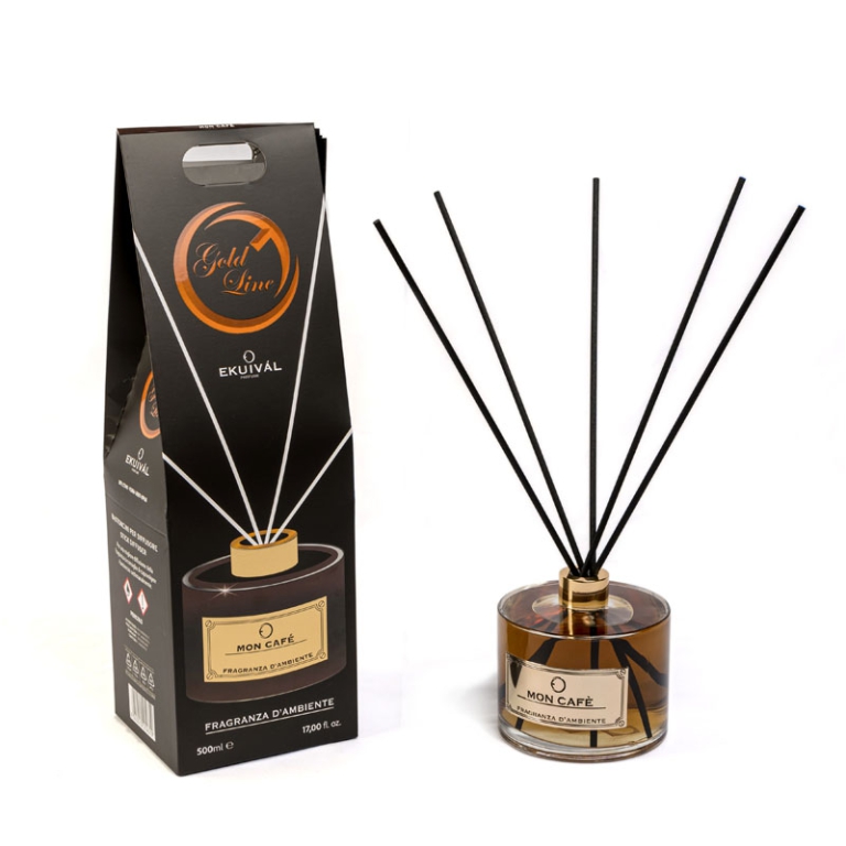 DIFFUSORE CON BASTONCINI 500ML MON CAFE