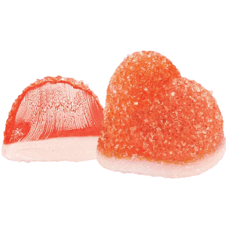 CARAMELLE GOMMOSE CUORI PESCA RIPIENE 1000GR FINI