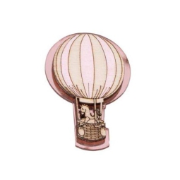 MAGNETE MONGOLFIERA PLEX ROSA 5CM 6PZ