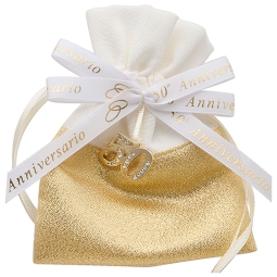 SACCHETTO FIOCCO 50° 12PZFONDO DORATO