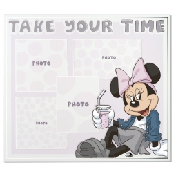 PANNELLO MINNIE MOUSE LEGNO 38X33CM PORTA FOTO