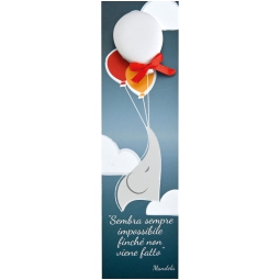 SEGNALIBRO CARTONCINO 6PZCON GESSO TUTTO E' 4X15CM