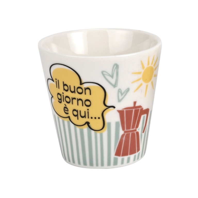 BICCHIERI CAFFÈ SET2PZ PORCELLANA POSITIVITIME GB