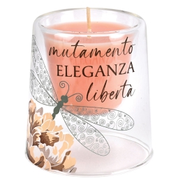 CANDELA PROFUMATA LIBELLULA PEONIA POSITIVITIIME