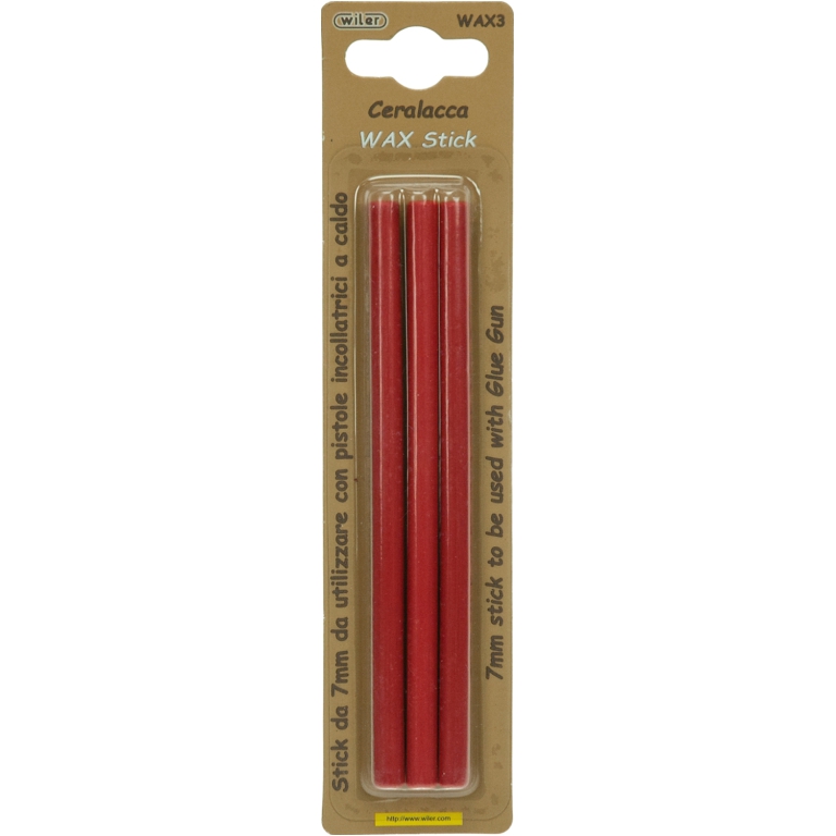 CERALACCA ROSSA 7MM 13CM PER PISTOLA A CALDO 3PZ