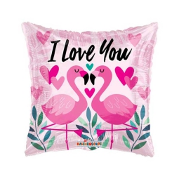 PALLONCINO MYLAR 46CM QUADRATO I LOVE YOU