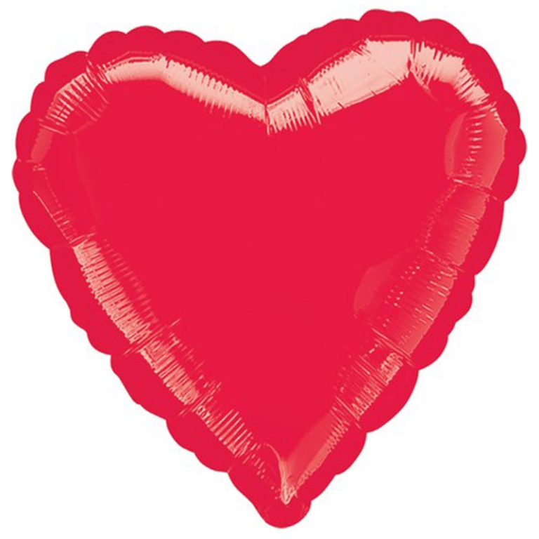 PALLONCINO MYLAR 45CM CUORE ROSSO