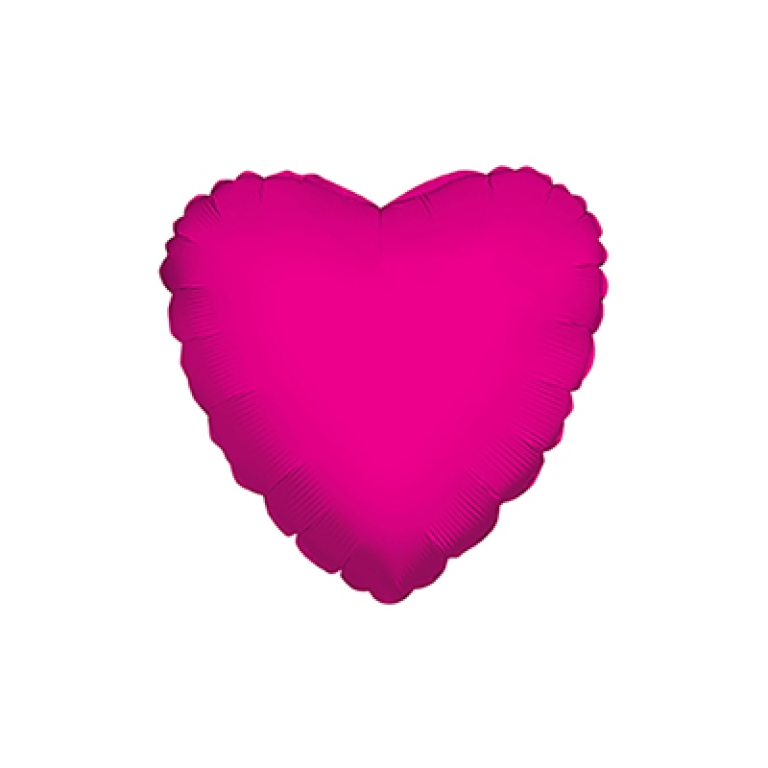 PALLONCINO MYLAR 46CM CUORE FUCSIA