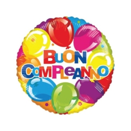 PALLONCINO MYLAR 46CM    BUON COMPLEANNO