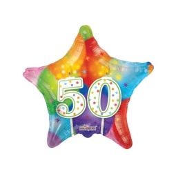 PALLONCINO MYLAR 46CM 50 ANNI