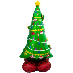 PALLONCINO MYLAR ALBERO  DI NATALE 150CM