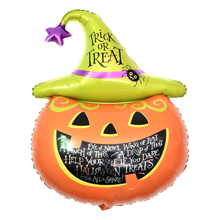 PALLONCINI MYLAR 86CM ZUCCA CON CAPPELLO