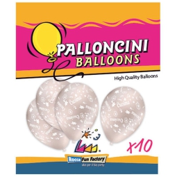 PALLONCINI 10PZ LATTICE  28CM CRESIMA