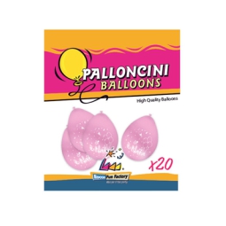 PALLONCINI 20PZ 25CM E' NATA ROSA