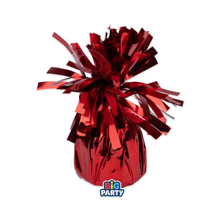 PESETTO 170GR FRANGIA ROSSO METAL PER PALLONCINI