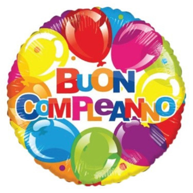 PALLONCINI MYLAR 23CM 5PZ BUON COMPLEANNO