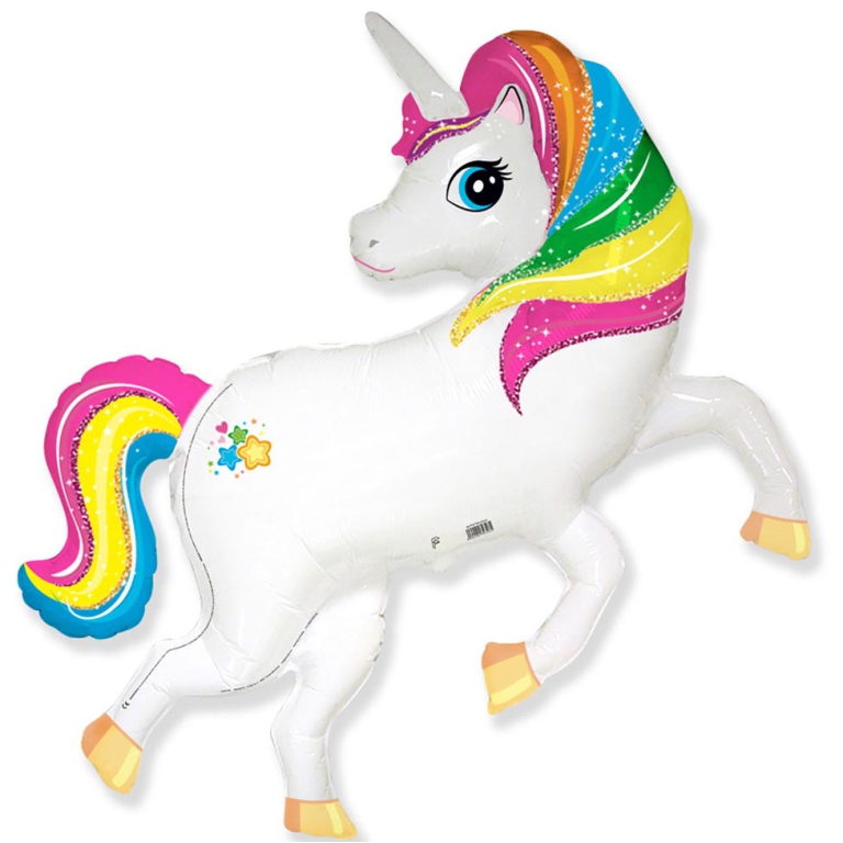 PALLONCINO MYLAR 105CM   SAGOMA UNICORNO