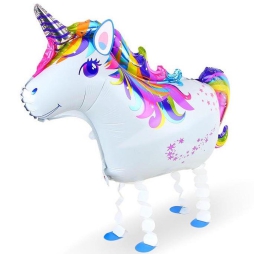 PALLONCINO MYLAR UNICORNO 86CM PET WALKER